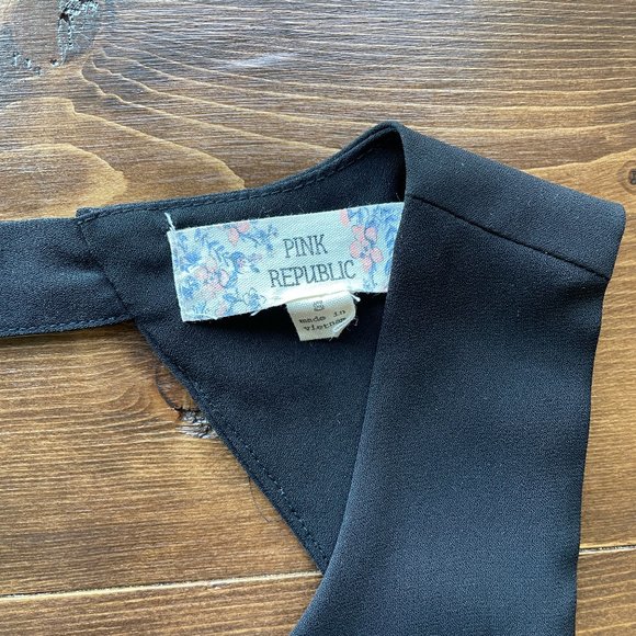 Pink Republic Black Sheath Dress Keyhole Back - Picture 2 of 6